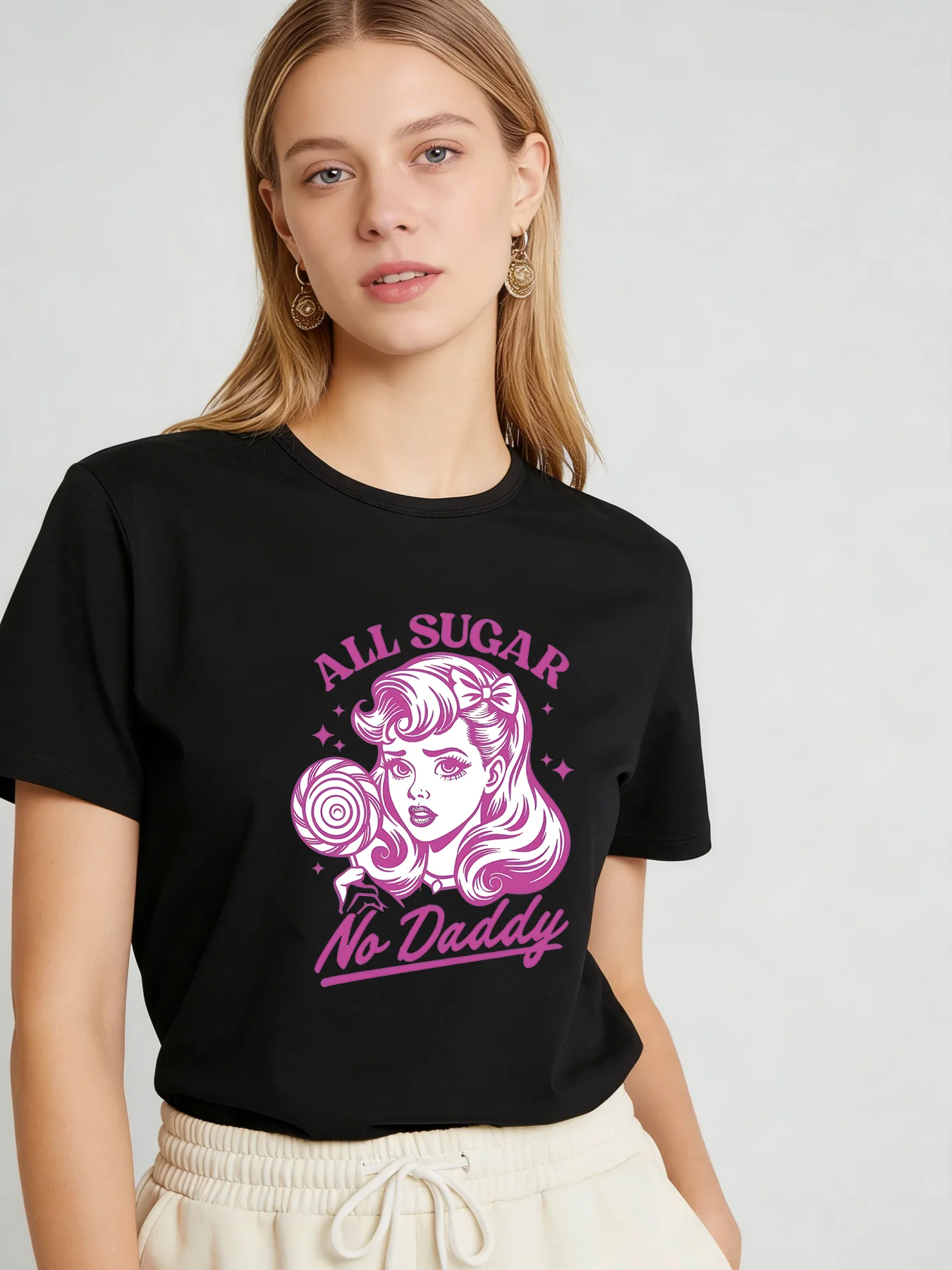 2026 Spring/Summer New Women's T-shirt Retro Poster Girl Pattern T-shirt Casual Round Neck Short Sleeve Top
2026 Spring/Summer New Women's T-shirt Retro Poster Girl Pattern T-shirt Casual Round Neck Short Sleeve Top