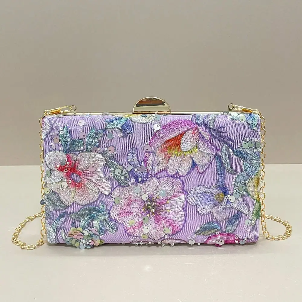Embroidered Floral Clutch Bag, Womens Fashion Sequin Patchwork Handbag, Party Evening Bag, Random Cut, Suitable For Women, Suit
Embroidered Floral Clutch Bag, Womens Fashion Sequin Patchwork Handbag, Party Evening Bag, Random Cut, Suitable For Women, Suit