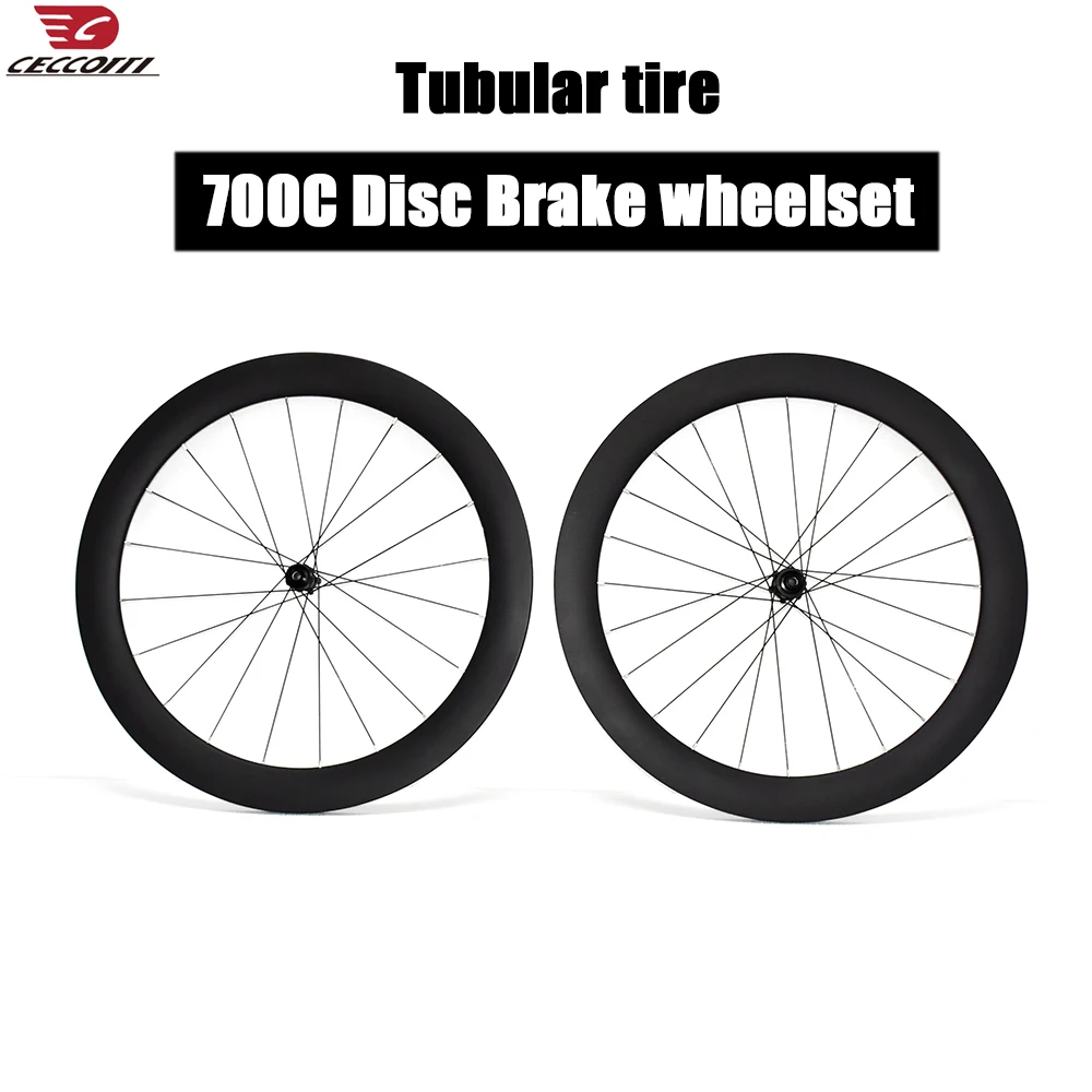 CECCOTTI Tubular 700C Carbon Wheelset Disc Brake System Available in Widths 21mm Or 23mm Depths 38 45 50 60mm - Promotion Sale
CECCOTTI Tubular 700C Carbon Wheelset Disc Brake System Available in Widths 21mm Or 23mm Depths 38 45 50 60mm - Promotion Sale