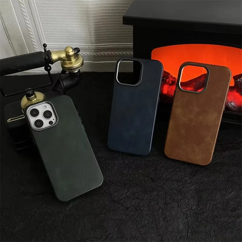 Phone Case MagSafe Retro Plain Leather Shockproof For iPhone 16 Promax Plus 16 15 14 13 Pro Max Alloy Lens Protection Back Cover
Phone Case MagSafe Retro Plain Leather Shockproof For iPhone 16 Promax Plus 16 15 14 13 Pro Max Alloy Lens Protection Back Cover