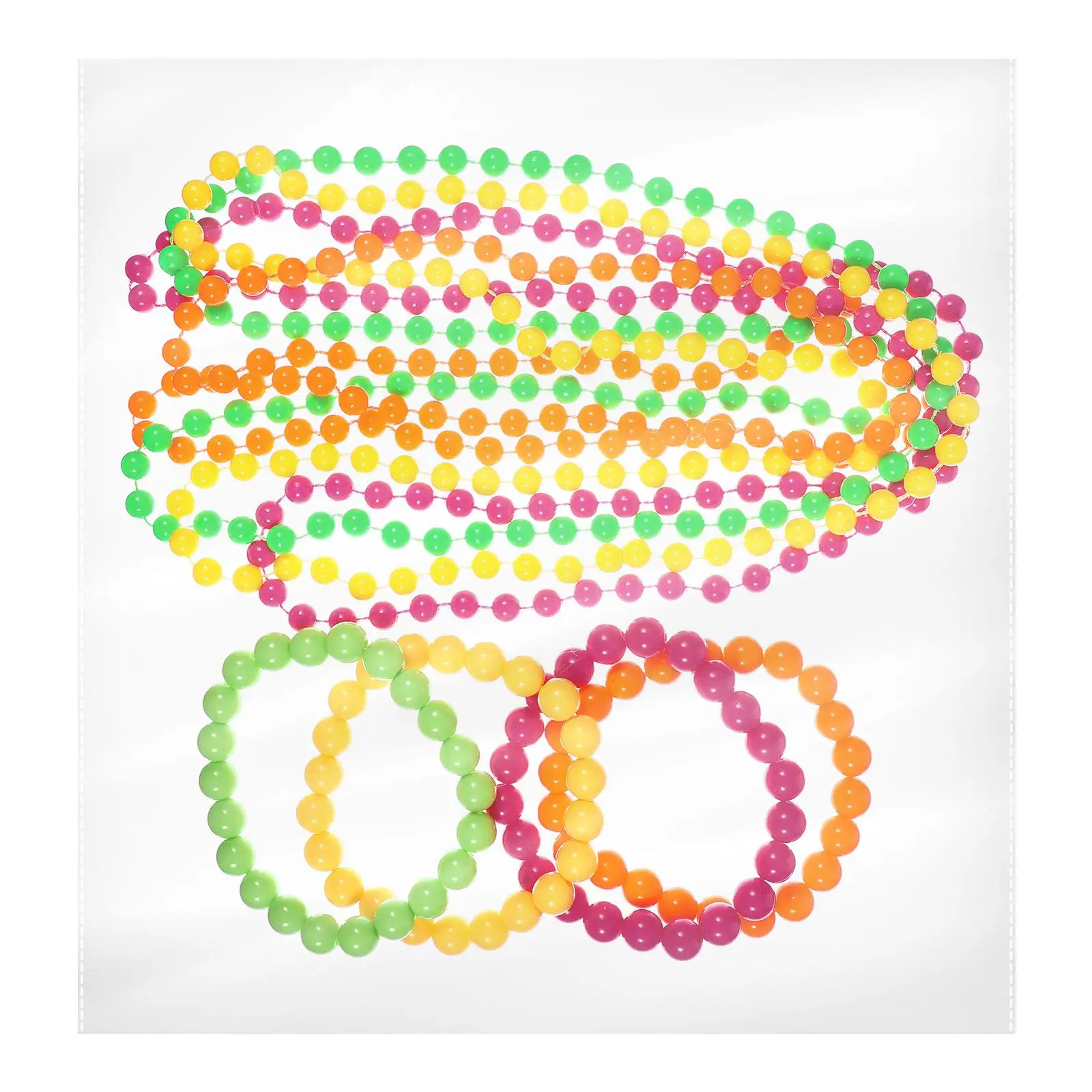 8 Pcs Neon Beads Chains Bead Necklaces Bracelets Set Bright Color Plastic Party Accessories Women Gifts Retro Style
8 Pcs Neon Beads Chains Bead Necklaces Bracelets Set Bright Color Plastic Party Accessories Women Gifts Retro Style