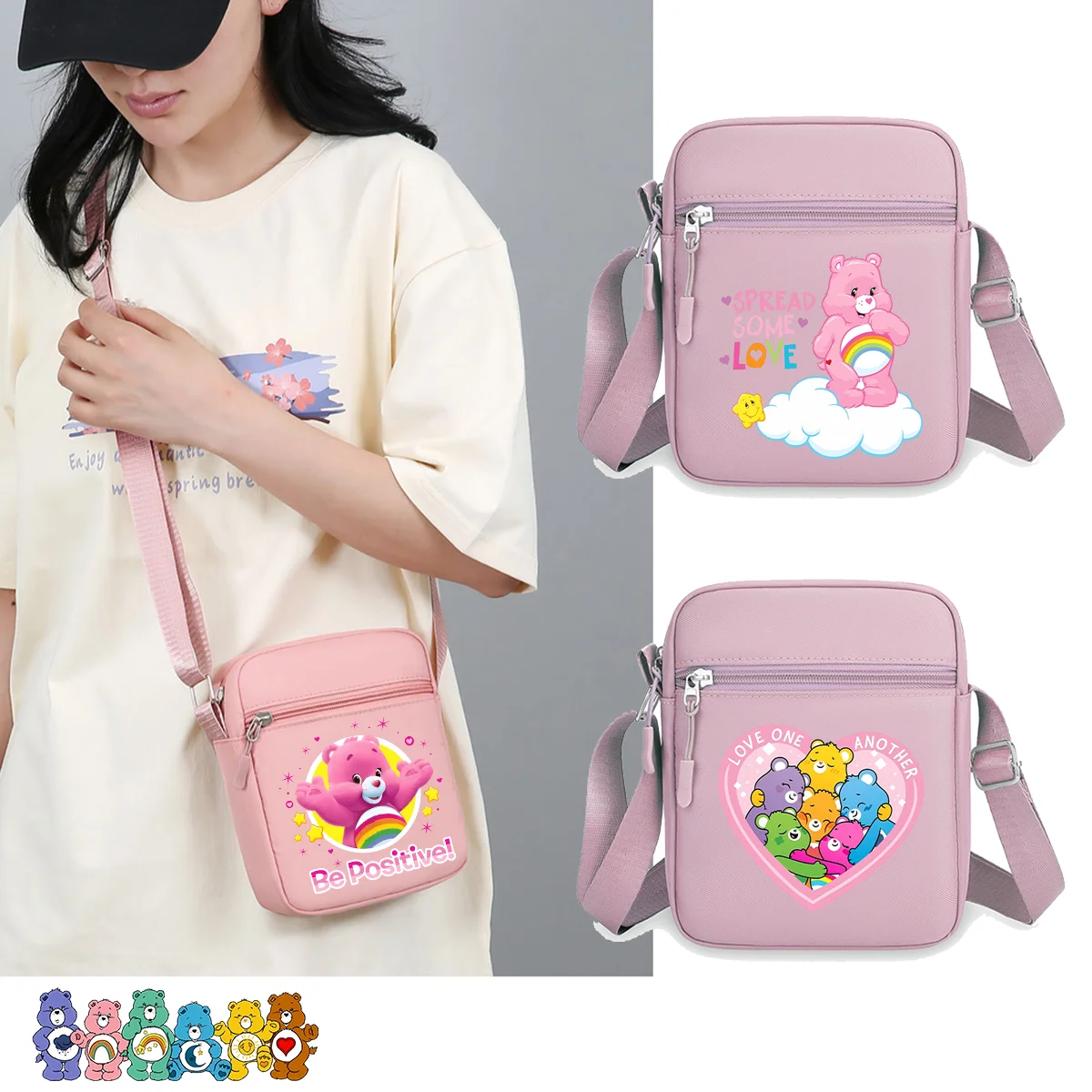 Caring Bears Crossbody Bag Lady Shoulder Side Bags Phone Tissue Handbag Sling Messenger Bag Outdoor Travel Chest Pack Purse Gift
Caring Bears Crossbody Bag Lady Shoulder Side Bags Phone Tissue Handbag Sling Messenger Bag Outdoor Travel Chest Pack Purse Gift