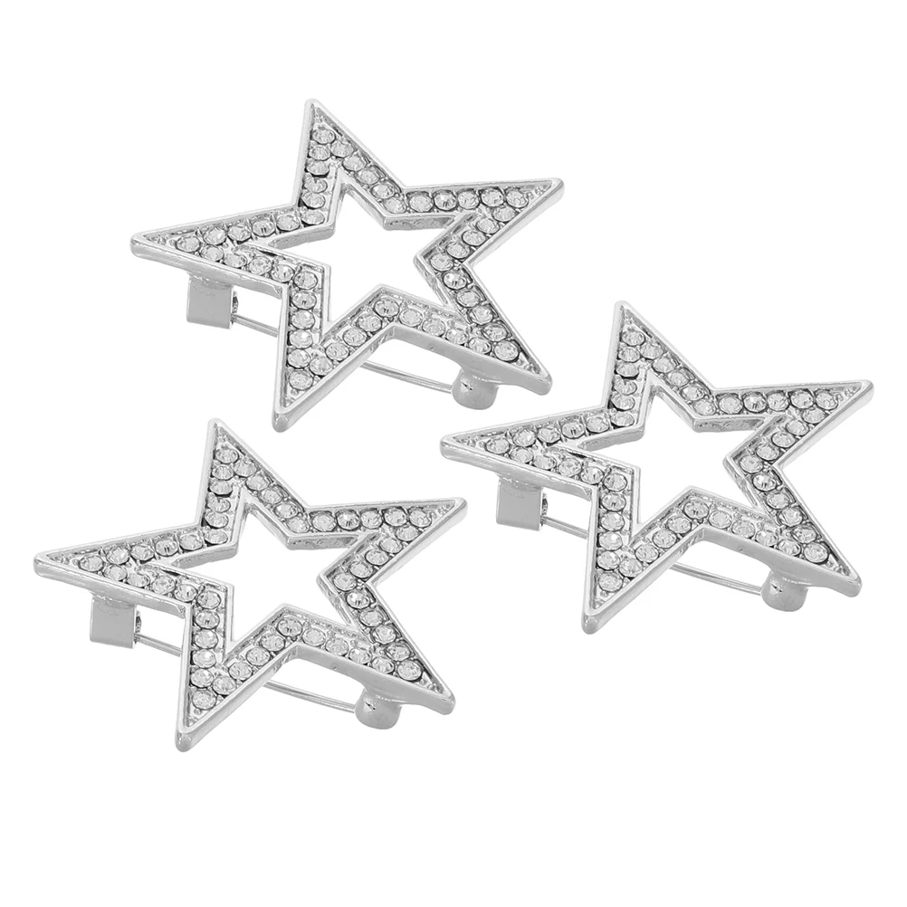 3Pcs Women Fashion Alloy Rhinestone Safety Women Brooches Jewelry Pins Versatile Decorative Corsage Star Breastpin Jewelry
3Pcs Women Fashion Alloy Rhinestone Safety Women Brooches Jewelry Pins Versatile Decorative Corsage Star Breastpin Jewelry