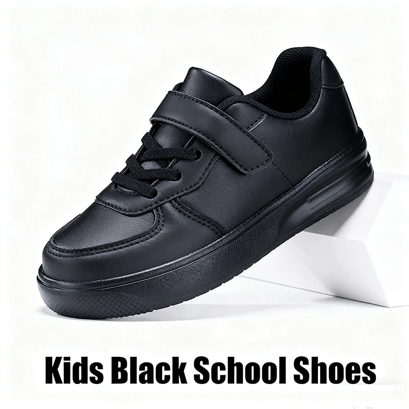 Children's Casual Sneakers Black Leather Flat Non-Slip Walking Shoes Lightweight Sports Tennis Footwear for Boys And Girls
Children's Casual Sneakers Black Leather Flat Non-Slip Walking Shoes Lightweight Sports Tennis Footwear for Boys And Girls