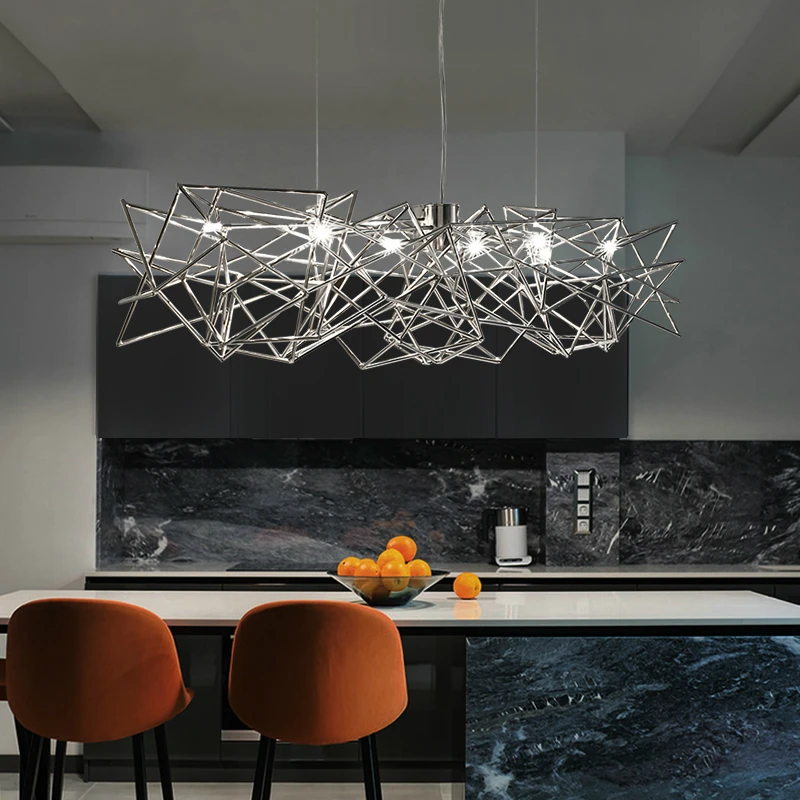 Postmodern Luxury LED Chandelier Lighting Stainless Steel Lighting Bar Living Room Restaurant Chandelier New Lighting Fixtures
Postmodern Luxury LED Chandelier Lighting Stainless Steel Lighting Bar Living Room Restaurant Chandelier New Lighting Fixtures