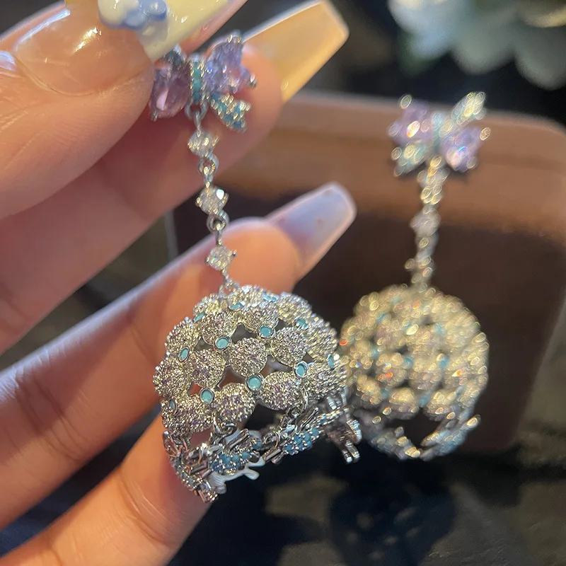 Bow Stereo Ball Earrings Love Zircon Color Gold Plated Luxury Cubic Zirconia Drop Dangle Earrings for Women Charm Jewelry Gifts
Bow Stereo Ball Earrings Love Zircon Color Gold Plated Luxury Cubic Zirconia Drop Dangle Earrings for Women Charm Jewelry Gifts