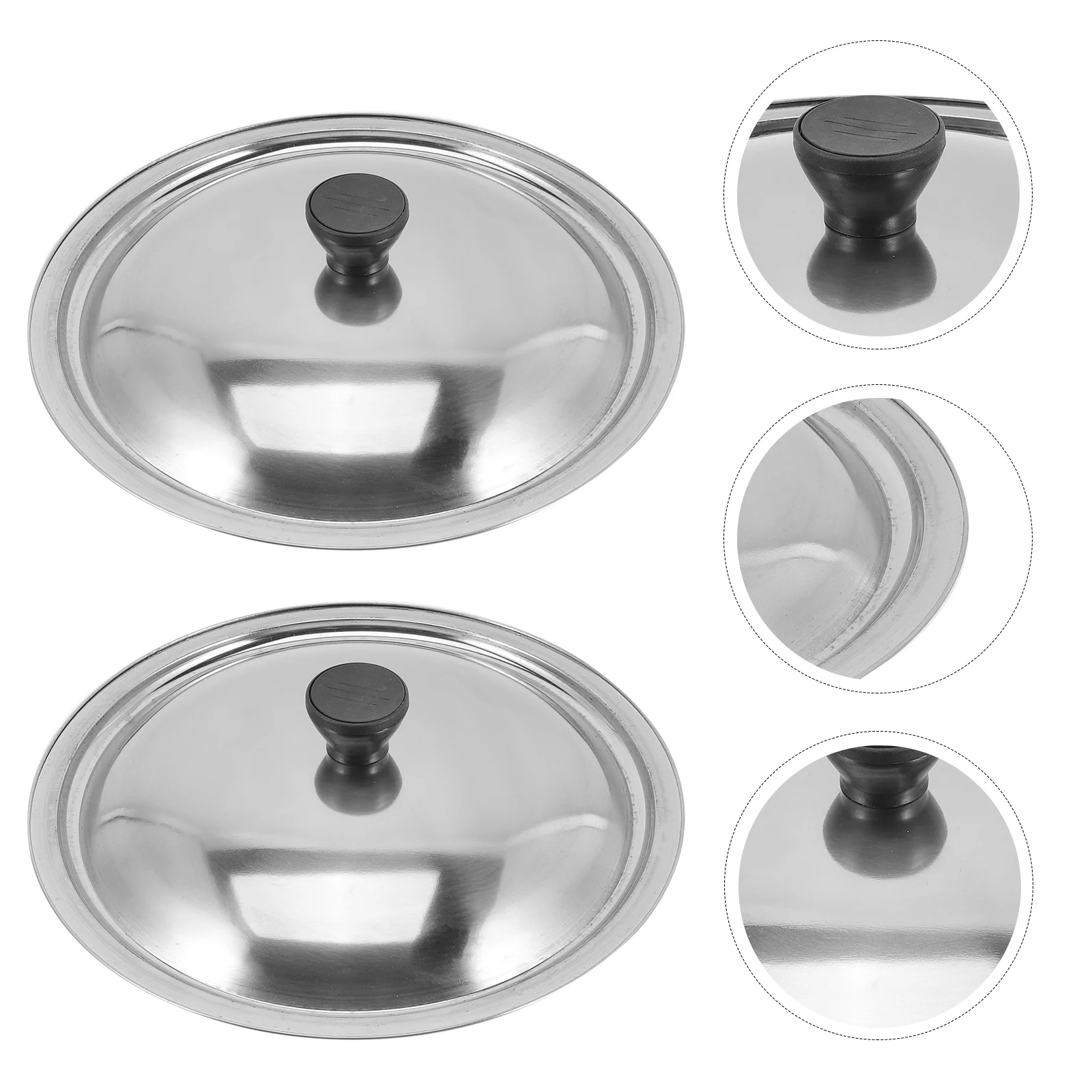 2 Pcs Fire Stove Cover Stainless Steel Pot Lid Pan Round Cooking Wok Cookware Griddles
2 Pcs Fire Stove Cover Stainless Steel Pot Lid Pan Round Cooking Wok Cookware Griddles