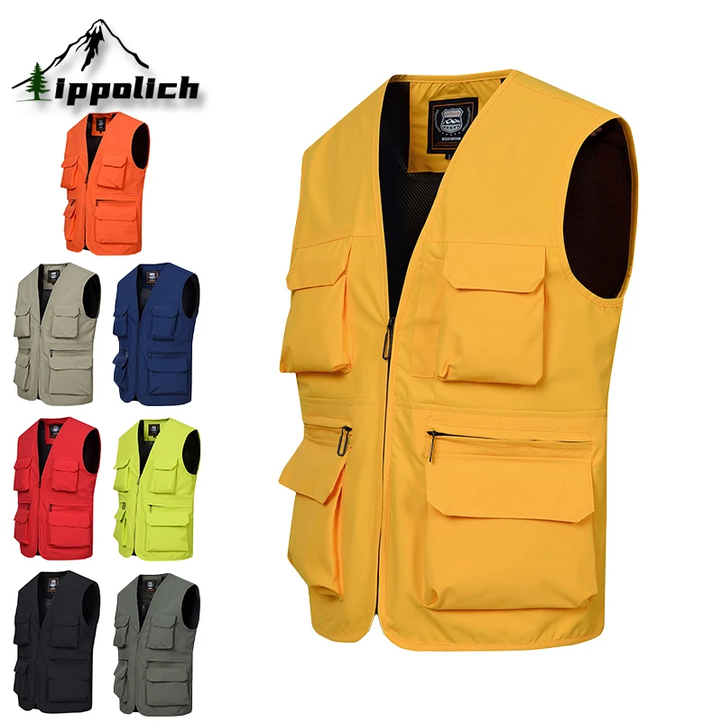 IPPOLICH Men's Solid Color Casual Vest Summer Vest Mesh Men Tactical Military Vest Mens Outdoor Fishing Breathable Work Vest
IPPOLICH Men's Solid Color Casual Vest Summer Vest Mesh Men Tactical Military Vest Mens Outdoor Fishing Breathable Work Vest