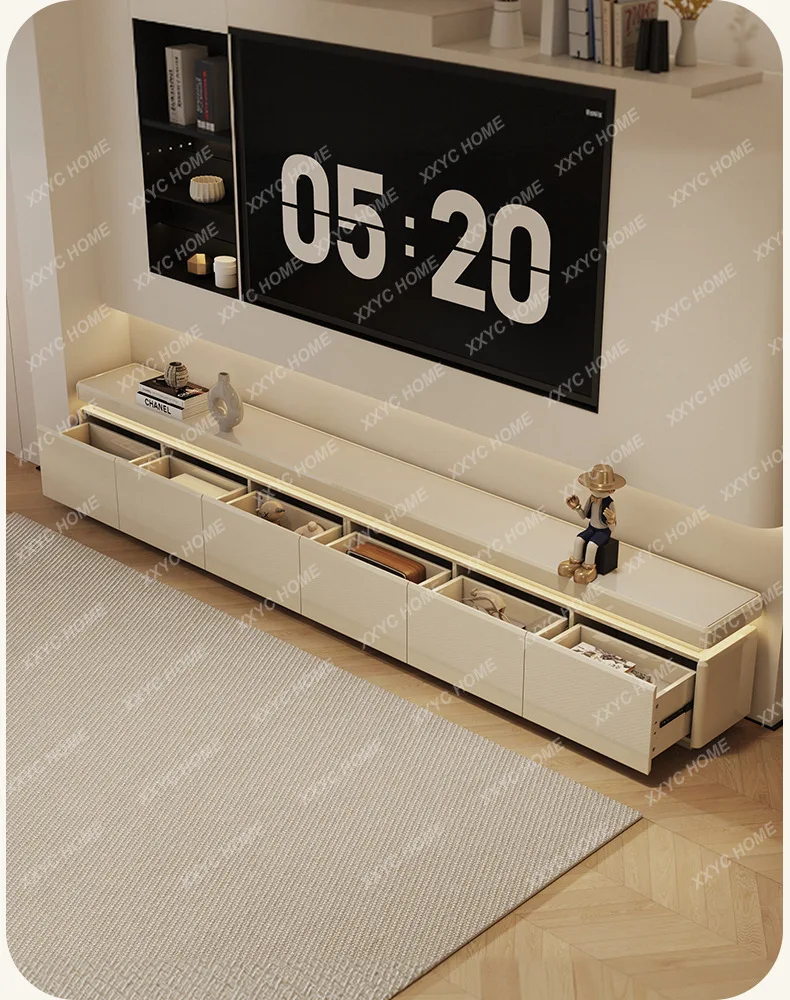 DV Living Room TV Cabinet Floor Cabinet Home TV Cabinet Coffee Table Combination Cream Style Small Apartment
DV Living Room TV Cabinet Floor Cabinet Home TV Cabinet Coffee Table Combination Cream Style Small Apartment
