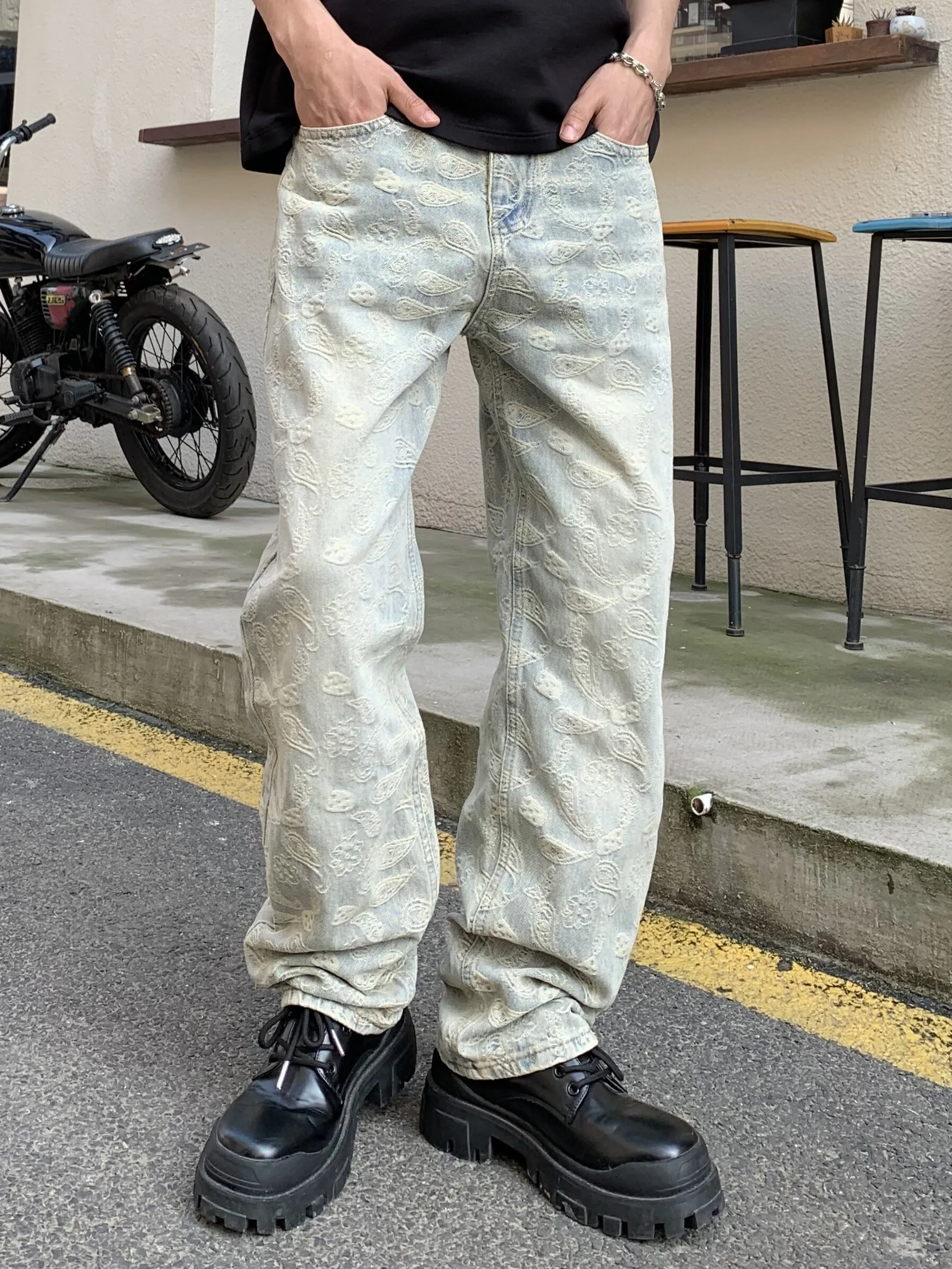 American High Street Hiphop Embroidered Jeans Men's Waed Vintage Loose Straight Casual Pants
American High Street Hiphop Embroidered Jeans Men's Waed Vintage Loose Straight Casual Pants