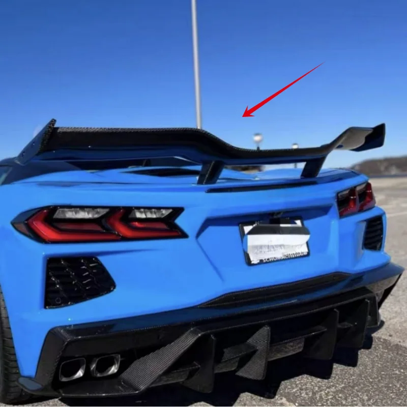 Suitable for 2020+ Chevrolet Corvette C8 modification and upgrade to AR-style carbon fiber rear lip diffuser
Suitable for 2020+ Chevrolet Corvette C8 modification and upgrade to AR-style carbon fiber rear lip diffuser