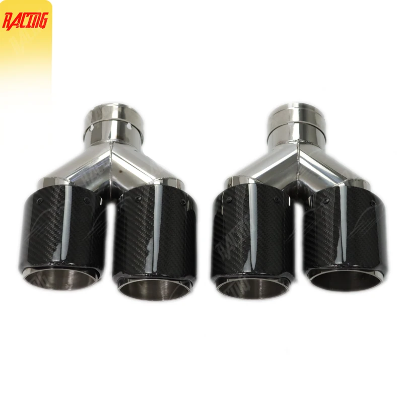 New Design Upgrade Dual 89mm Out Exhaust Tips Carbon Fiber Universal Car Nozzle Muffler Decorative Pipe For Modified Accessories
New Design Upgrade Dual 89mm Out Exhaust Tips Carbon Fiber Universal Car Nozzle Muffler Decorative Pipe For Modified Accessories