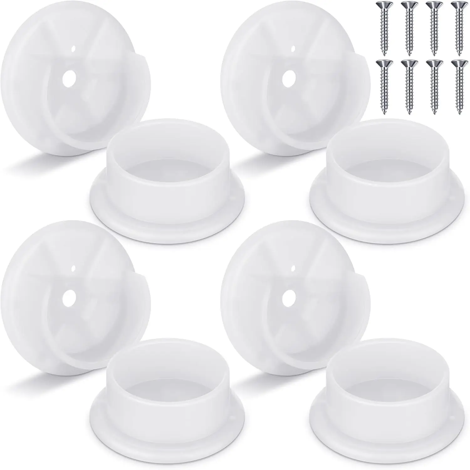 Plastic Closet Pole Socket White Rod Holders for Wardrobe Tube Support 1-3/8 Inch 8 Pcs
Plastic Closet Pole Socket White Rod Holders for Wardrobe Tube Support 1-3/8 Inch 8 Pcs