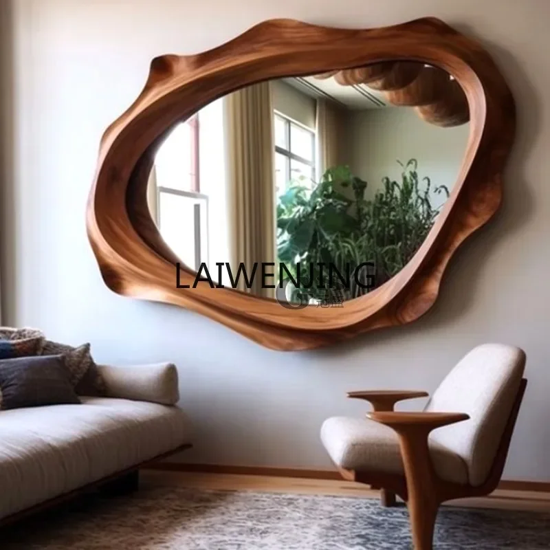 JZ American decorative wall hanging special-shaped living room wall entrance medieval mirror
JZ American decorative wall hanging special-shaped living room wall entrance medieval mirror