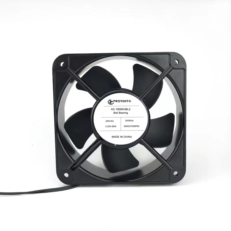 180*180*60mm 220V ball bearing axial fan 2700RPM 65W cooling fan for welding, cabinet ventilation, UPS, CNC machine
180*180*60mm 220V ball bearing axial fan 2700RPM 65W cooling fan for welding, cabinet ventilation, UPS, CNC machine