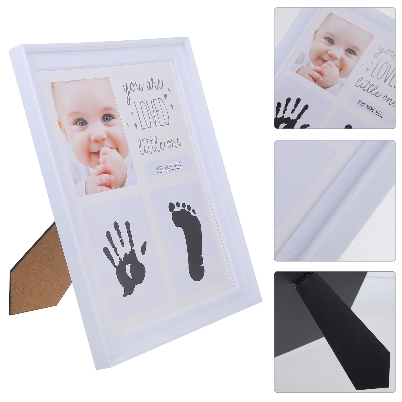 Newborn Fingerprint Footprint Baby Photo Frame ABS Glass Baby Growth Milestone Holder Desktop Decoration Infant Commemorative
Newborn Fingerprint Footprint Baby Photo Frame ABS Glass Baby Growth Milestone Holder Desktop Decoration Infant Commemorative