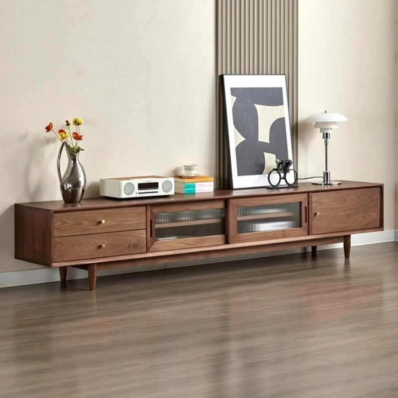North American black walnut video cabinet simple light luxury locker cherry wood living room floor cabinet all solid wood TV
North American black walnut video cabinet simple light luxury locker cherry wood living room floor cabinet all solid wood TV