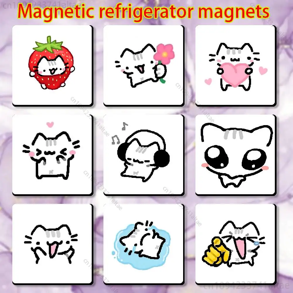 Cute Strawberry Cat Fridge Magnet Square Stickers Personalize Home Decor Souvenirs Gift
Cute Strawberry Cat Fridge Magnet Square Stickers Personalize Home Decor Souvenirs Gift