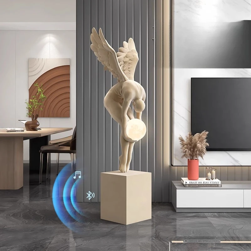 Creative light luxury art figure large ornament floor atmosphere angel sculpture
Creative light luxury art figure large ornament floor atmosphere angel sculpture