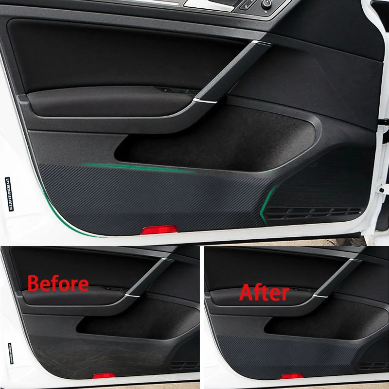 For Volkswagen Golf 7 Accessories Car Door Anti-Kick Anti-Dirty Pad Carbon Fiber Film Sticker Interior Cover Protector 
For Volkswagen Golf 7 Accessories Car Door Anti-Kick Anti-Dirty Pad Carbon Fiber Film Sticker Interior Cover Protector