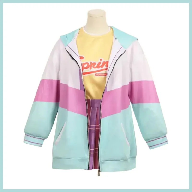Game Gakuen The Idolm@Ster Kotone Fujita Cosplay Costume Hooded Coat Tracksuit Gingham Wig Woman Cute Daily Leisure Suitc;6,r'8;
Game Gakuen The Idolm@Ster Kotone Fujita Cosplay Costume Hooded Coat Tracksuit Gingham Wig Woman Cute Daily Leisure Suitc;6,r'8;