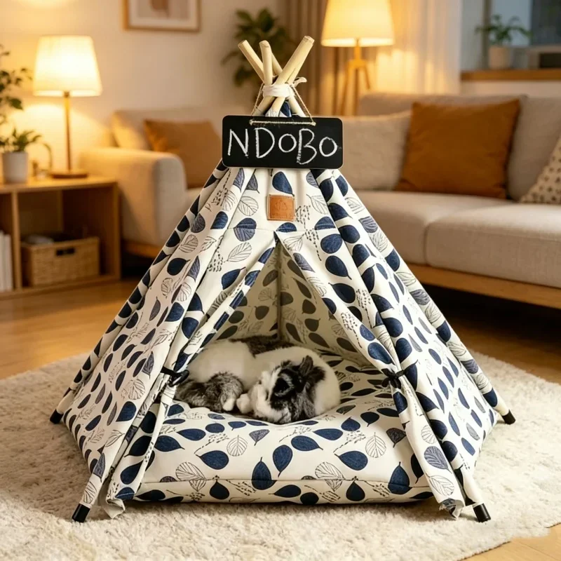 Portable Cat Dog Tent Teepee Removable Washable Pet House Bed Equipped With Cushion Indoor Outdoor Daily Necessities Supplies
Portable Cat Dog Tent Teepee Removable Washable Pet House Bed Equipped With Cushion Indoor Outdoor Daily Necessities Supplies