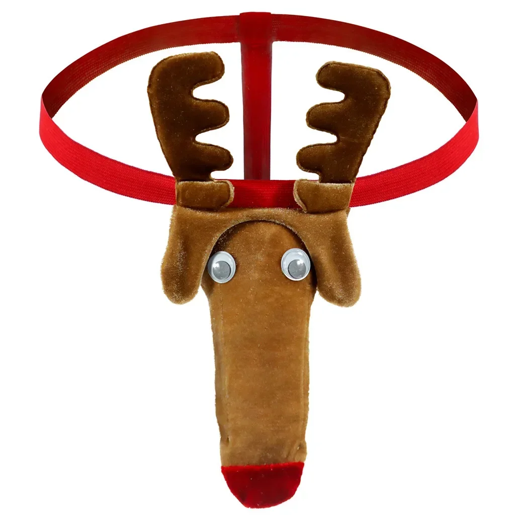 Christmas Reindeer Thong for Men Plush Antler Nose G-string Sexy Erotic T-Back Underwear Festive Holiday Funny Naughty Lingerie
Christmas Reindeer Thong for Men Plush Antler Nose G-string Sexy Erotic T-Back Underwear Festive Holiday Funny Naughty Lingerie
