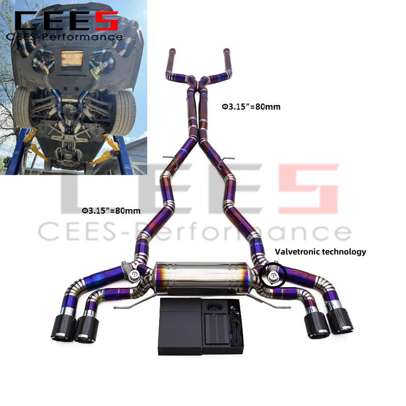 Выхлопная система с клапаном cees для BMW M5 F90 4.4T 2018-2023, гоночные трубы с дистанционным управлением, спортивные выхлопные трубы 
Выхлопная система с клапаном cees для BMW M5 F90 4.4T 2018-2023, гоночные трубы с дистанционным управлением, спортивные выхлопные трубы