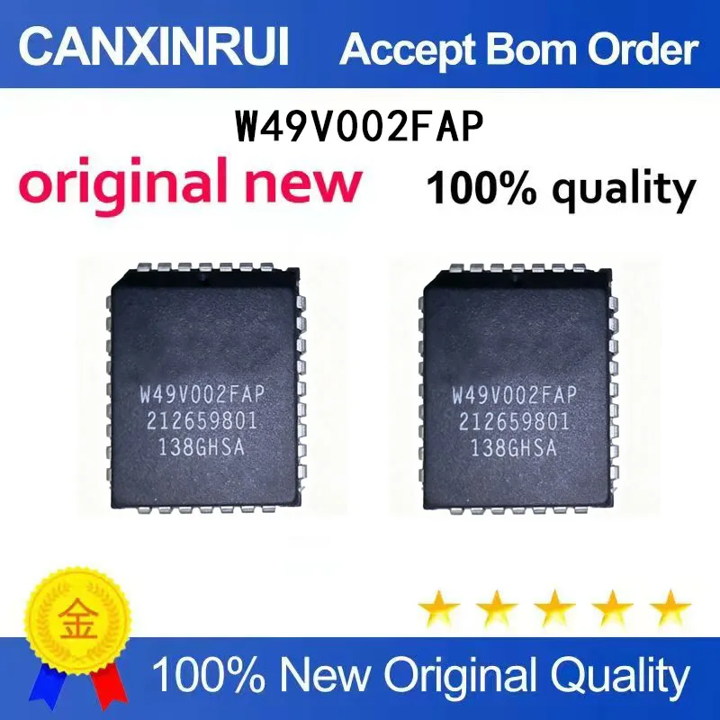 (5-100 Pieces) New stock W49V002FAP PLCC32
(5-100 Pieces) New stock W49V002FAP PLCC32