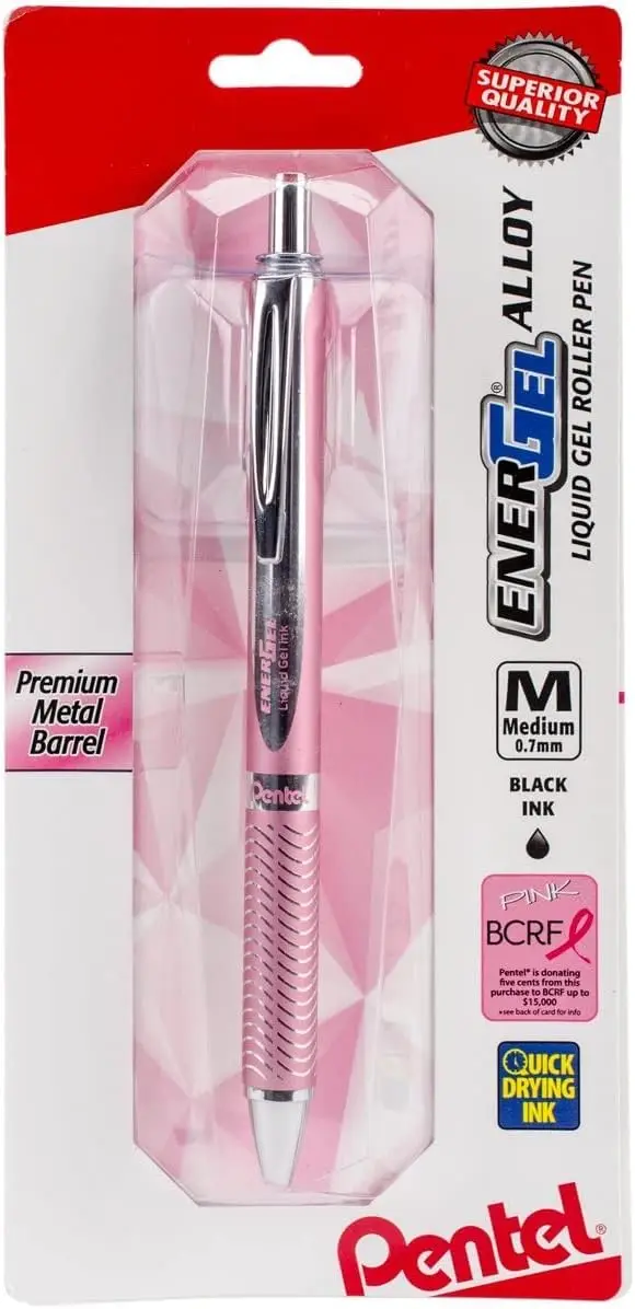 Premium Gel Pen, 0.7mm Medium Line, Smooth Writing, Retractable, Aluminum Alloy, Black Ink, 1 Pack
Premium Gel Pen, 0.7mm Medium Line, Smooth Writing, Retractable, Aluminum Alloy, Black Ink, 1 Pack