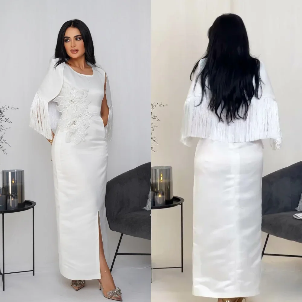 Customized Prom Gown Satin Flower Pleat Homecoming A-line O-Neck Bespoke Occasion Dress Exquisite High Quality Occasion Dresses
Customized Prom Gown Satin Flower Pleat Homecoming A-line O-Neck Bespoke Occasion Dress Exquisite High Quality Occasion Dresses