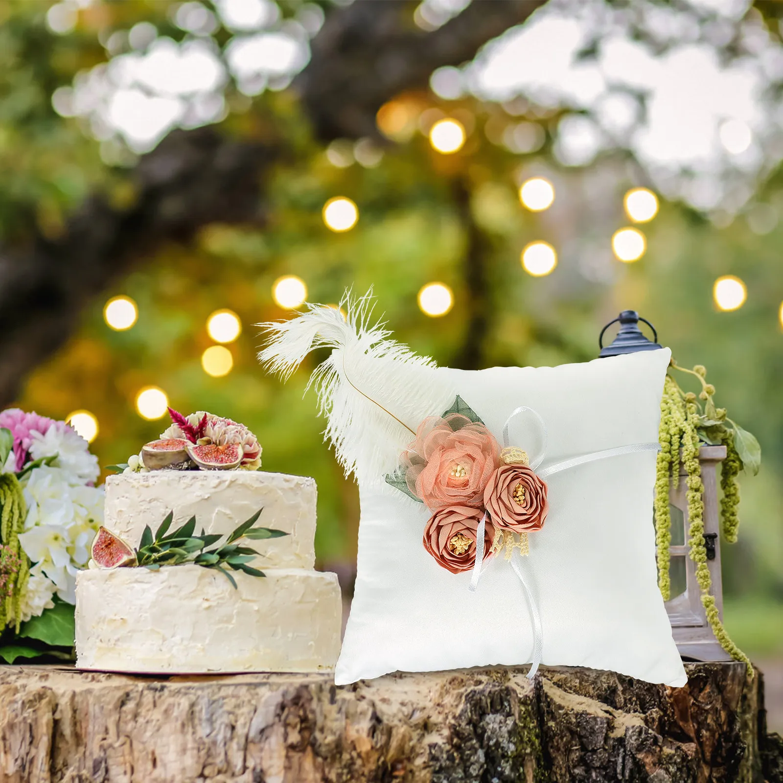 Wedding Ring Cushion White Flower Design Bridal Shower Decorations for Ceremony Compact Size Reusable Decorative
Wedding Ring Cushion White Flower Design Bridal Shower Decorations for Ceremony Compact Size Reusable Decorative
