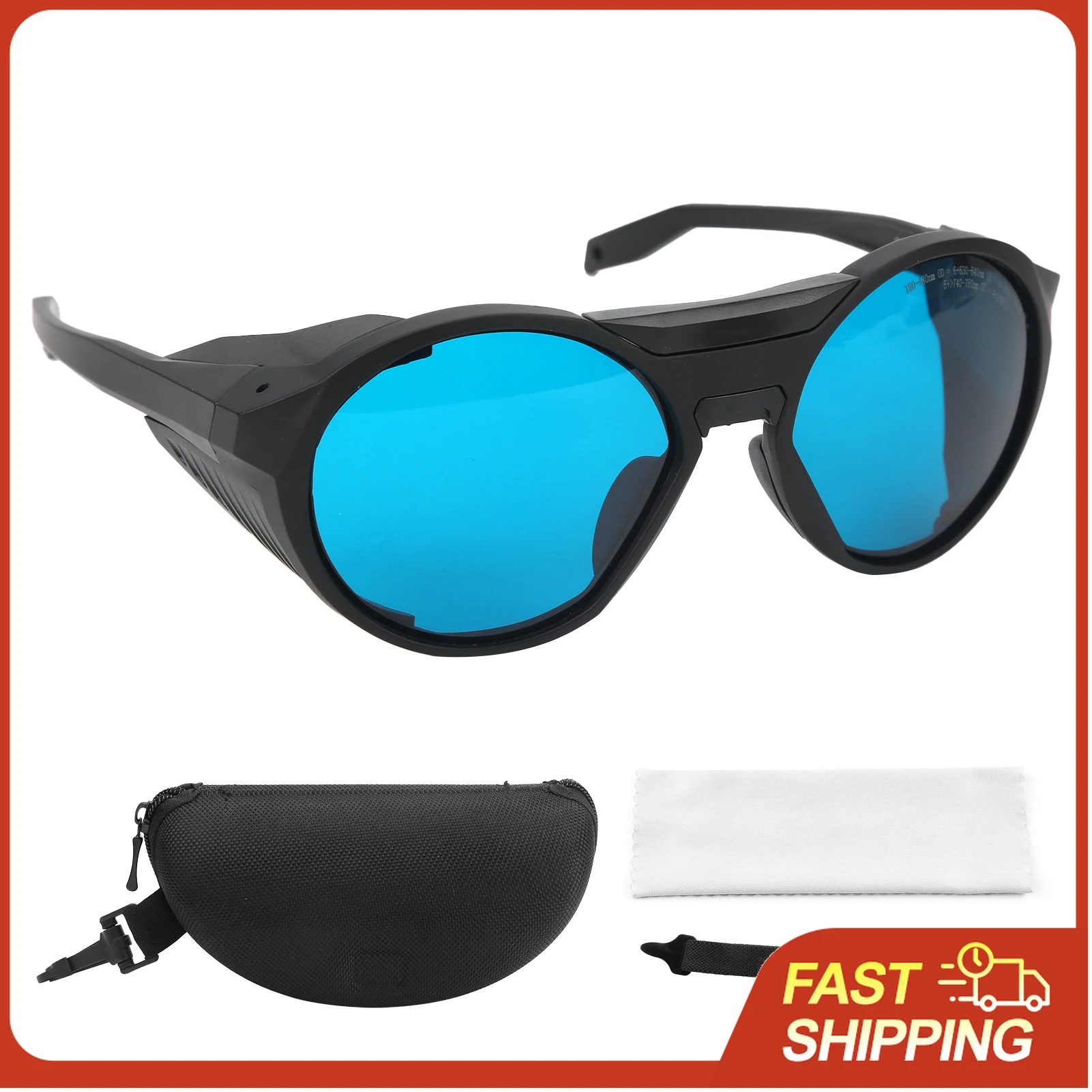 Laser Safety Glasses OD6+ for 180-430nm 630-750nm Wavelength Protection Anti-UV High Impact PC Goggles
Laser Safety Glasses OD6+ for 180-430nm 630-750nm Wavelength Protection Anti-UV High Impact PC Goggles