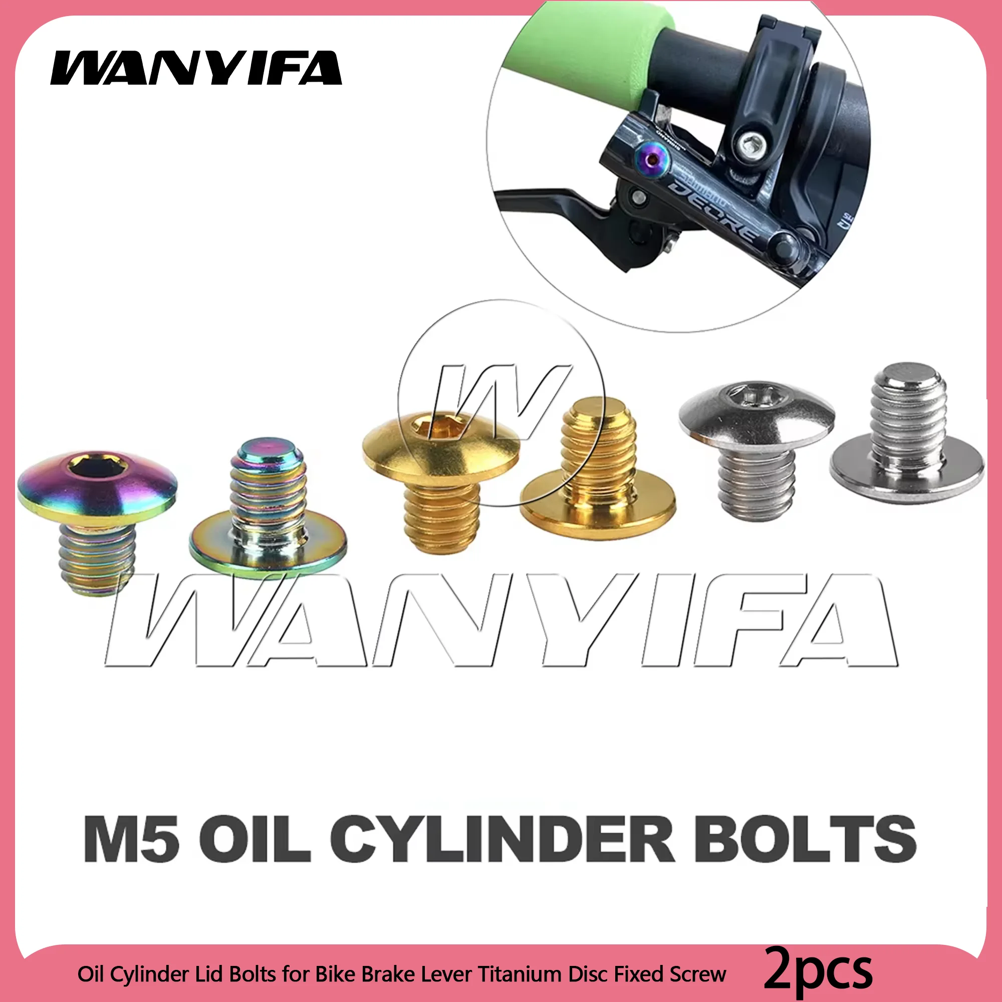 Wanyifa 2pcs Oil Cylinder Lid Bolts for Bike Brake Lever Titanium Disc Fixed Screw Bicycle Hydraulic Brake Bolt
Wanyifa 2pcs Oil Cylinder Lid Bolts for Bike Brake Lever Titanium Disc Fixed Screw Bicycle Hydraulic Brake Bolt