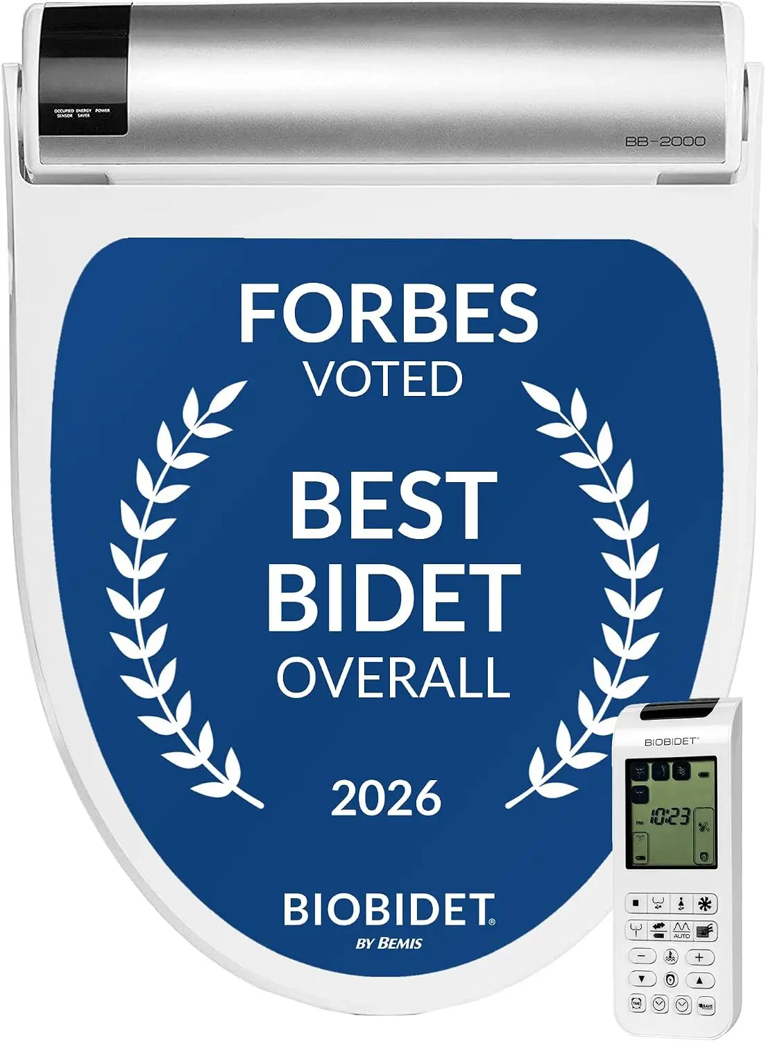 Bio Bidet BB2000 Bliss Electric Bidet Toilet Seat, Warm Water with Air Dryer, Heated Seat with Sensor and Slow Close Lid, Night
Bio Bidet BB2000 Bliss Electric Bidet Toilet Seat, Warm Water with Air Dryer, Heated Seat with Sensor and Slow Close Lid, Night