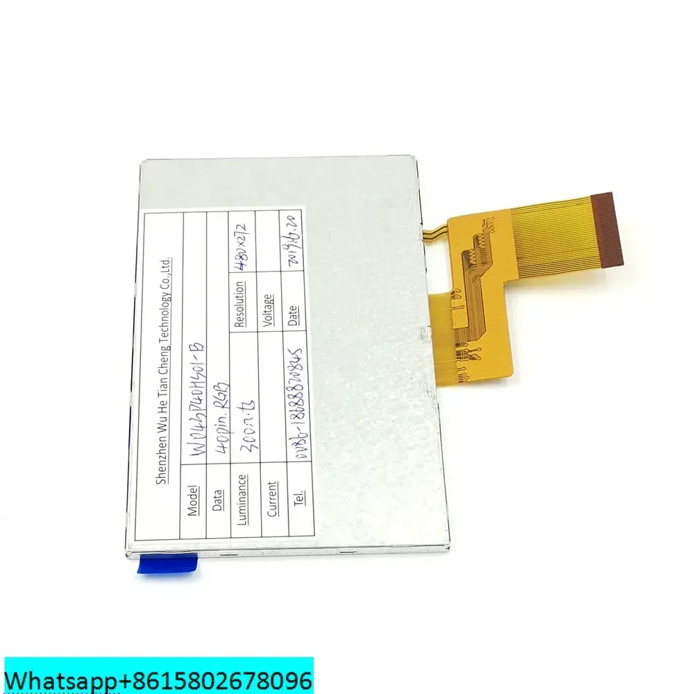 4.3 inch 480x272 RGB 24bit 350 bright TFT LCD display module with ST7282 ili6485 NV3047 Driver
4.3 inch 480x272 RGB 24bit 350 bright TFT LCD display module with ST7282 ili6485 NV3047 Driver