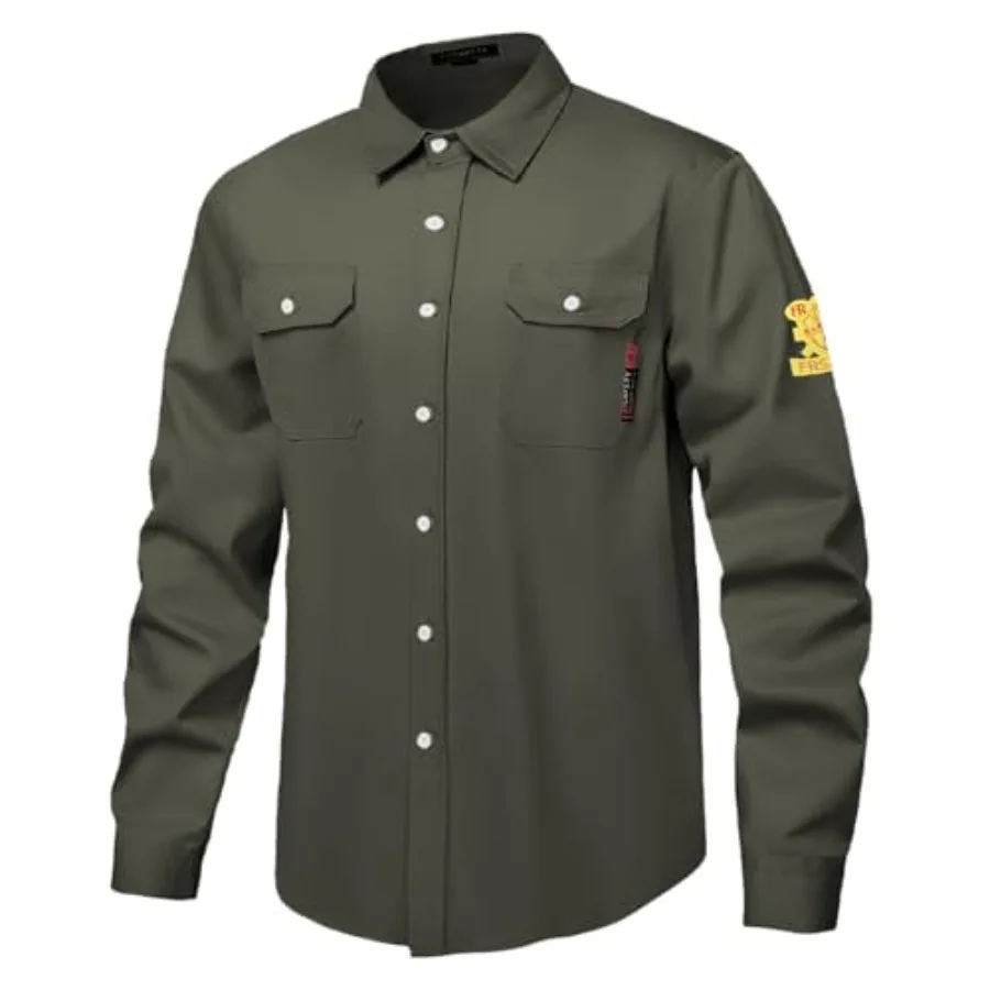 Мужские огнестойкие рубашки FR 7oz Hi Vis CAT2 для сварщиков, 100% хлопок, огнезащитные, размер 3X
Мужские огнестойкие рубашки FR 7oz Hi Vis CAT2 для сварщиков, 100% хлопок, огнезащитные, размер 3X
