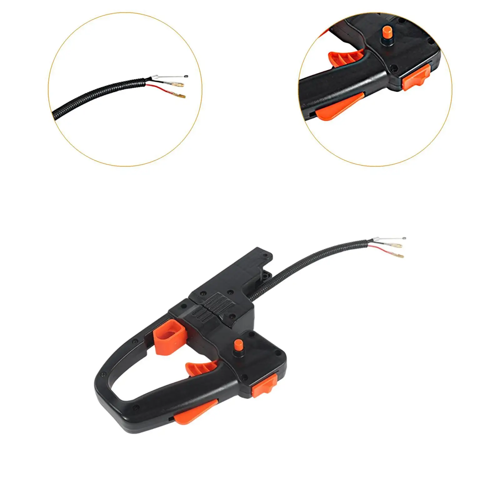 Throttle Handle Assembly Ergonomic Nylon Hedge Trimmer Replacement Part for 60 N Petrol Outdoor Tools
Throttle Handle Assembly Ergonomic Nylon Hedge Trimmer Replacement Part for 60 N Petrol Outdoor Tools