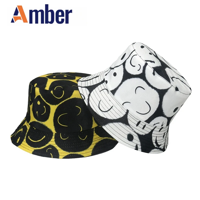 Amber Smiling Face Bucket Hat Panama Fisherman Hats For Men Women Double Sides Foldable Print Summer Hip Hop Sun Bob Cap Gorras
Amber Smiling Face Bucket Hat Panama Fisherman Hats For Men Women Double Sides Foldable Print Summer Hip Hop Sun Bob Cap Gorras