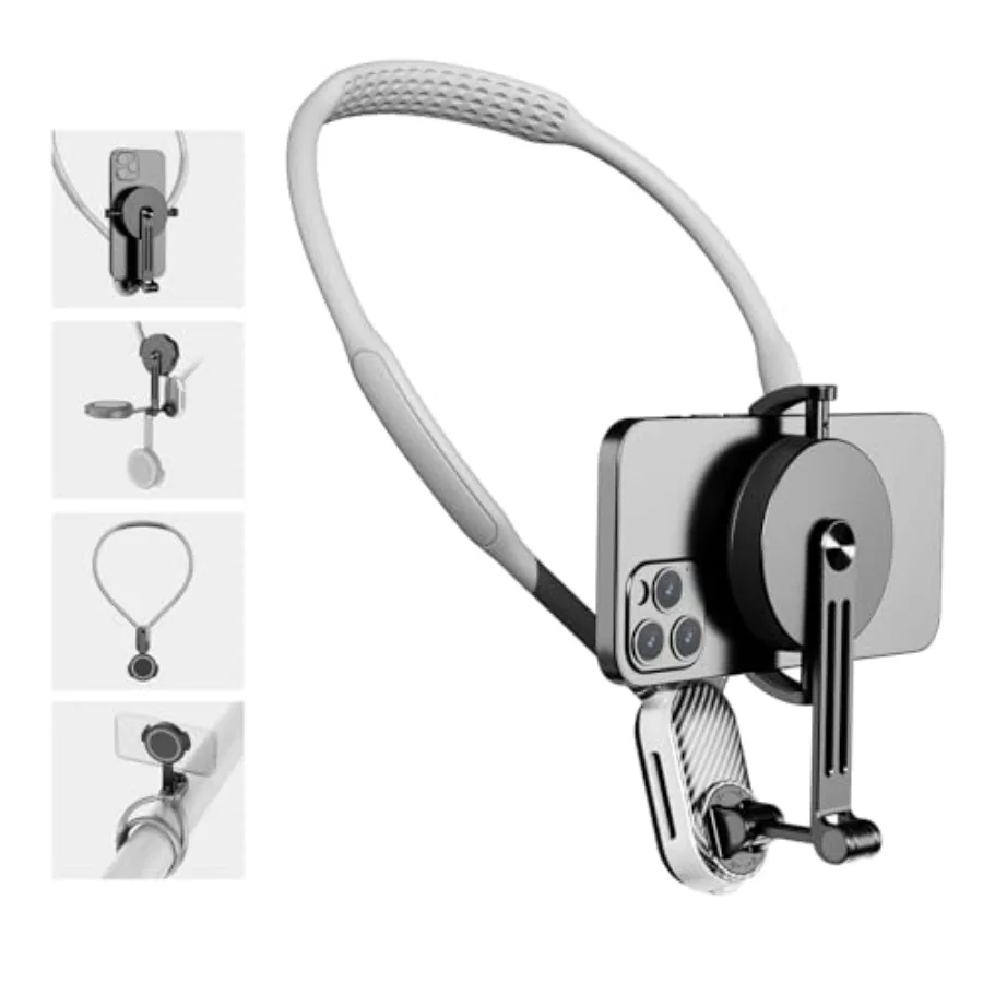 Magnetic Neck Mount for Phones, POV Phone Holder Hand Free Chest Stand Video Recording Vlog for iPhone 17 16 15 14 13 Android P
Magnetic Neck Mount for Phones, POV Phone Holder Hand Free Chest Stand Video Recording Vlog for iPhone 17 16 15 14 13 Android P