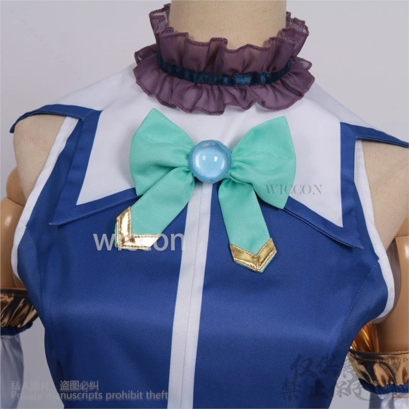 Comic Con Aqua Косплей JK Школьная форма Аниме Kono suba Божье благословение Цей чудесный мир Костюм Платье Синие парики по индивидуальному заказу
Comic Con Aqua Косплей JK Школьная форма Аниме Kono suba Божье благословение Цей чудесный мир Костюм Платье Синие парики по индивидуальному заказу