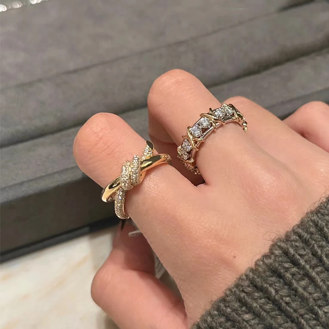 925 sterling silver classic luxury jewelry with the X symbol Sixteen Stone ring for premium layering. wedding ring
925 sterling silver classic luxury jewelry with the X symbol Sixteen Stone ring for premium layering. wedding ring