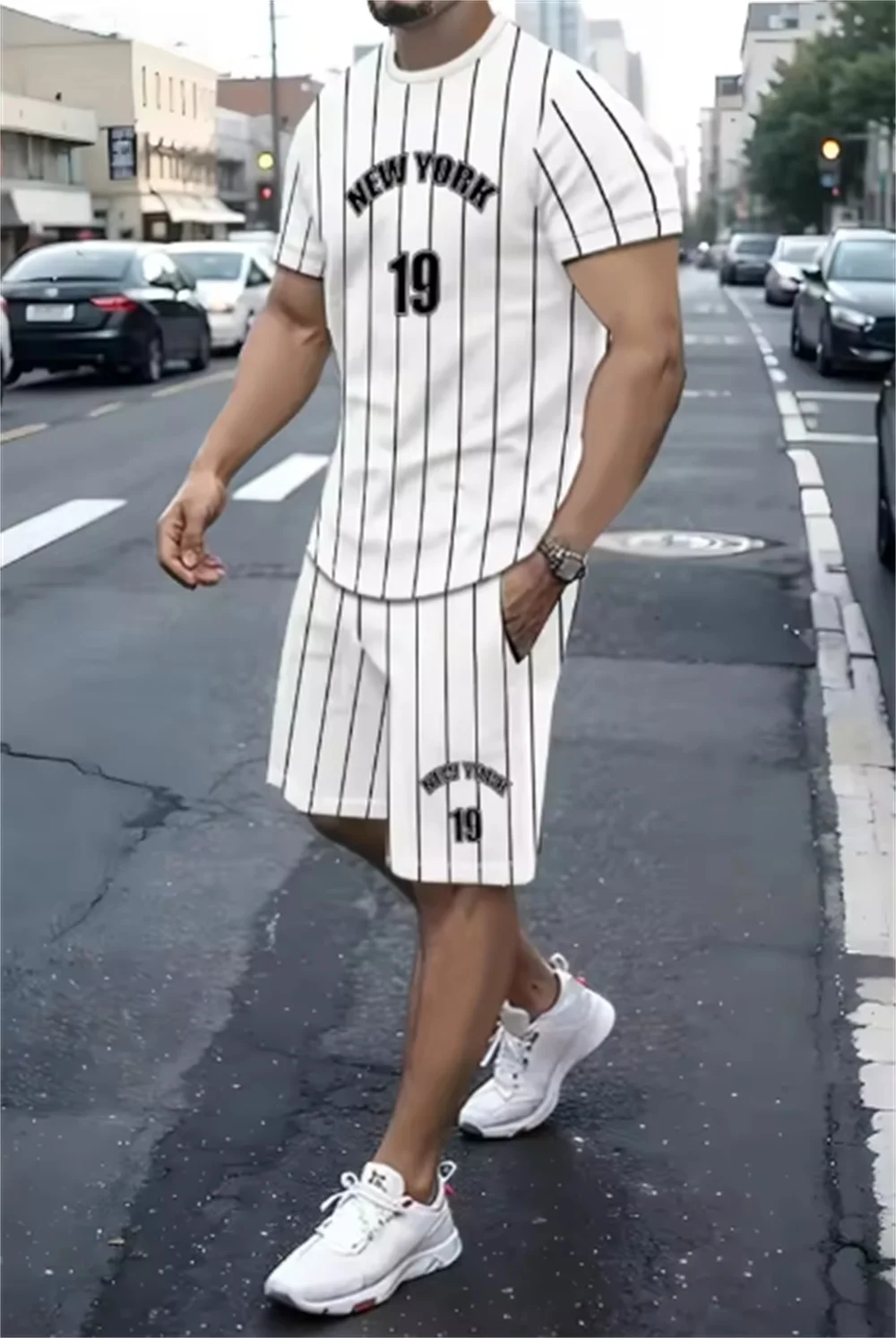 Men's T-shirt 3d printing good-looking fashion print summer crew-neck short-sleeve suit casual sports
Men's T-shirt 3d printing good-looking fashion print summer crew-neck short-sleeve suit casual sports
