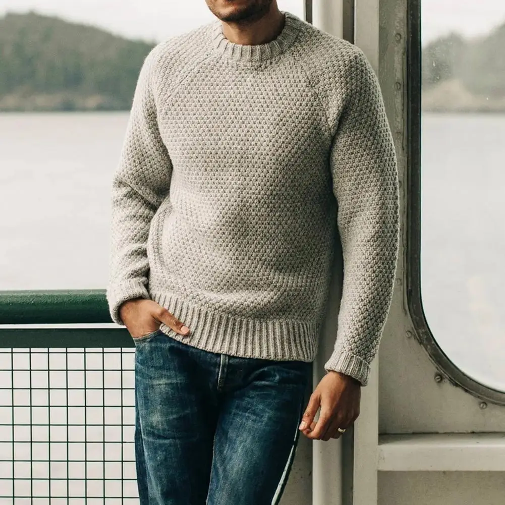 Men Winter Sweater Round Neck Solid Color Pullover Vintage Soft Warm Casual Anti-shrink Spring Knitted Sweater Pullovers 남성의류
Men Winter Sweater Round Neck Solid Color Pullover Vintage Soft Warm Casual Anti-shrink Spring Knitted Sweater Pullovers 남성의류