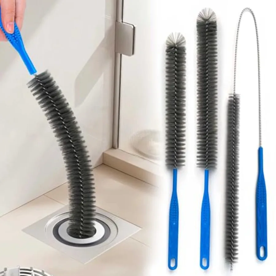 Drain Brush and Drain Snake Cleaner Tools Set, Flexible Drain Hair Remover Tool with Long Pipe Drain Cleaning Brush Drain Clog
Drain Brush and Drain Snake Cleaner Tools Set, Flexible Drain Hair Remover Tool with Long Pipe Drain Cleaning Brush Drain Clog