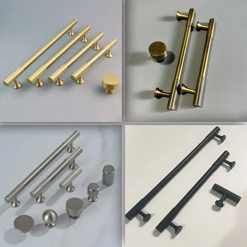 Solid Brass Art Deco Cabinet Handles - Vertical Line Drawer Pulls for Kitchen Cabinets & Wardrobes, Classic T-Bar Design
Solid Brass Art Deco Cabinet Handles - Vertical Line Drawer Pulls for Kitchen Cabinets & Wardrobes, Classic T-Bar Design