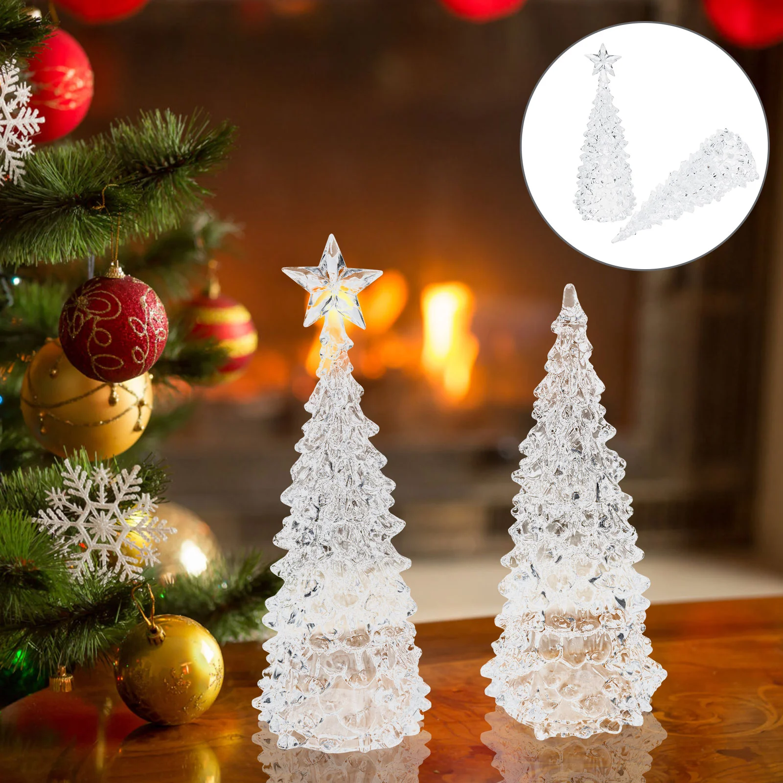 Crystal Christmas Tree Xmas Decor Festival Adornment Acrylic Mini Desktop Ornament Night Light
Crystal Christmas Tree Xmas Decor Festival Adornment Acrylic Mini Desktop Ornament Night Light