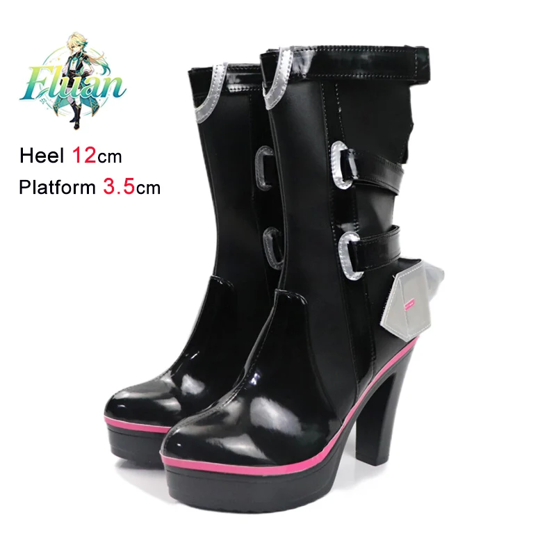 Cosplay Comic Show Themed Events Shoes 12CM Spike Heel Black Mid-calf Boots For Women And Man Custom Made Halloween Party Boots
Cosplay Comic Show Themed Events Shoes 12CM Spike Heel Black Mid-calf Boots For Women And Man Custom Made Halloween Party Boots
