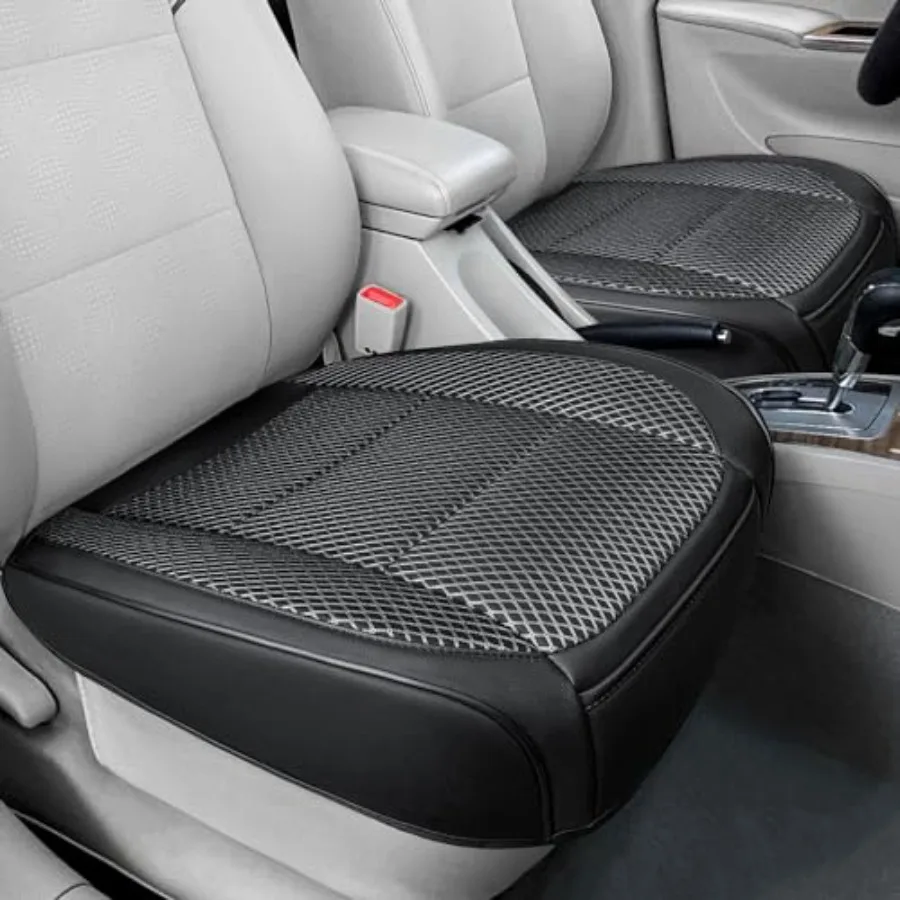 2 Pack Black Ventilated Bottom Car Seat Cover, 3D Air Mesh Breathable Front Leather Car Seat Protectors, Universal Fit Automoti
2 Pack Black Ventilated Bottom Car Seat Cover, 3D Air Mesh Breathable Front Leather Car Seat Protectors, Universal Fit Automoti