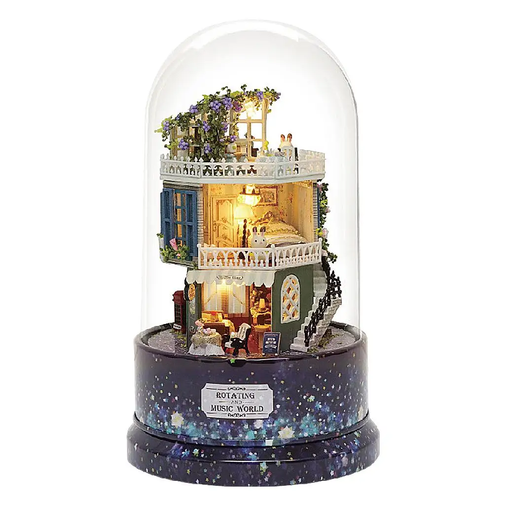 DIY Dollhouse Miniature Kit 3D Music Assembly Dolls House LED Light Handmade
DIY Dollhouse Miniature Kit 3D Music Assembly Dolls House LED Light Handmade